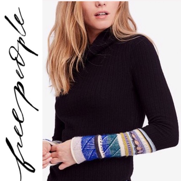 Free People Tops - 🆕 Free People Black Thermal Long Sleeve Top